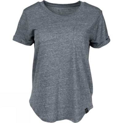 Tee United By Blue Standard Pocket Mujer Gris - Chile LXC163427